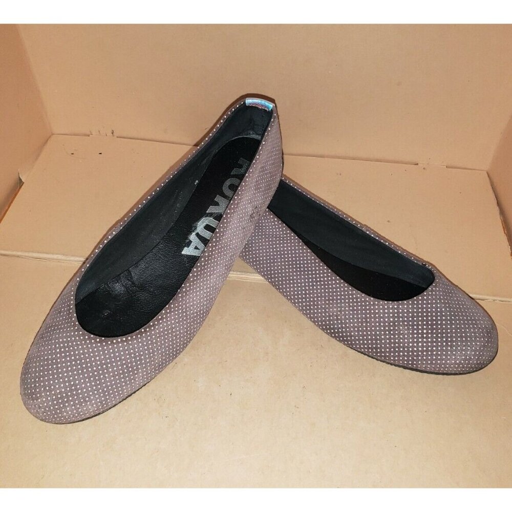 Kokua women's ballet flats brown polkadot size 39 in EUC!!!